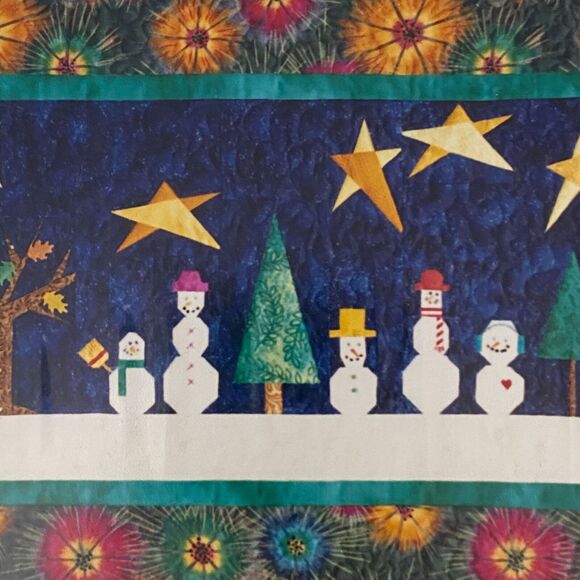 Land Locked Studios 99-05 Pattern Snow People Vintage Christmas Paper Piecing - Picture 1 of 5